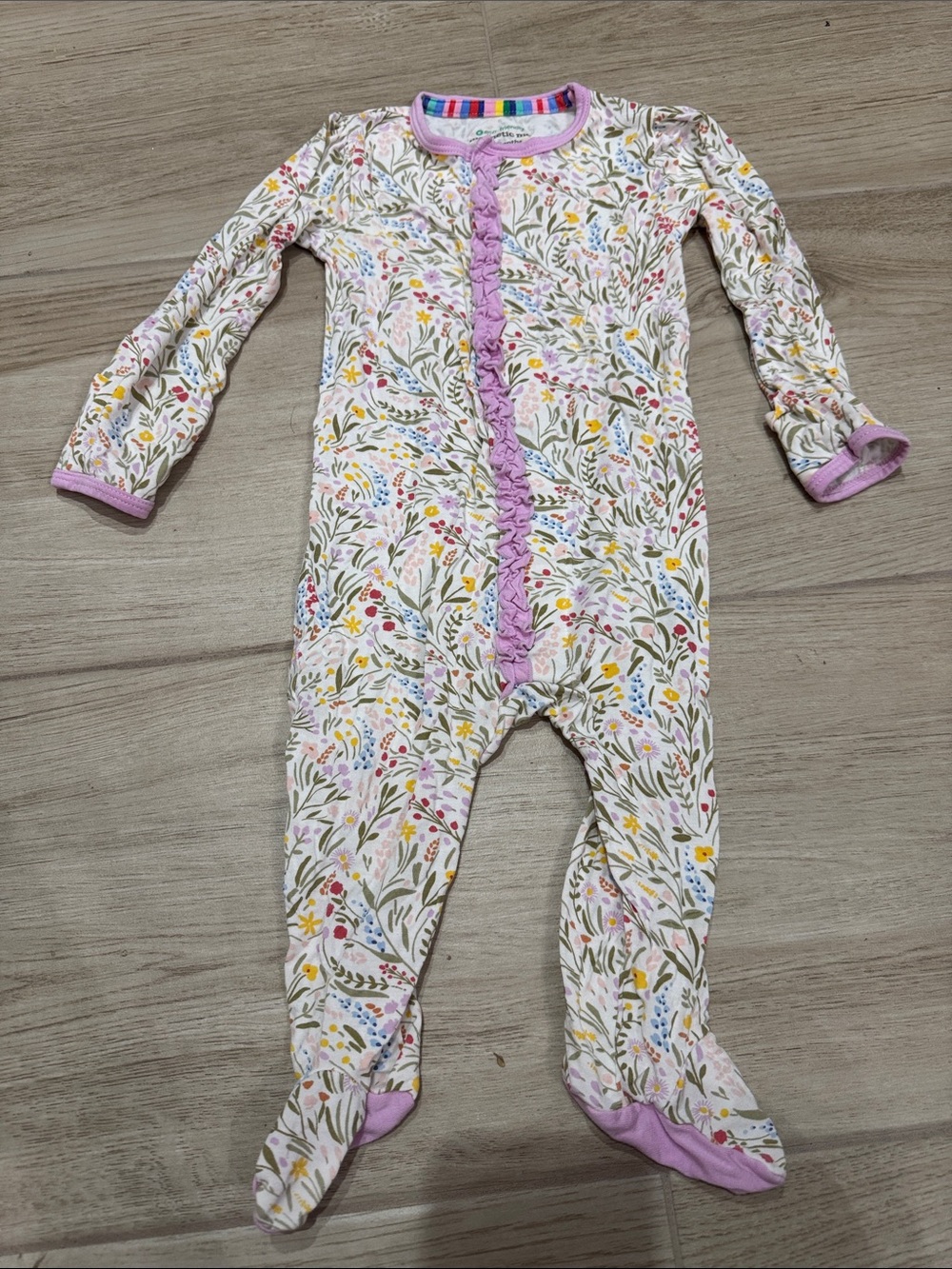Magnetic Me Ashleigh Modal Ruffle Footie 3-6 months